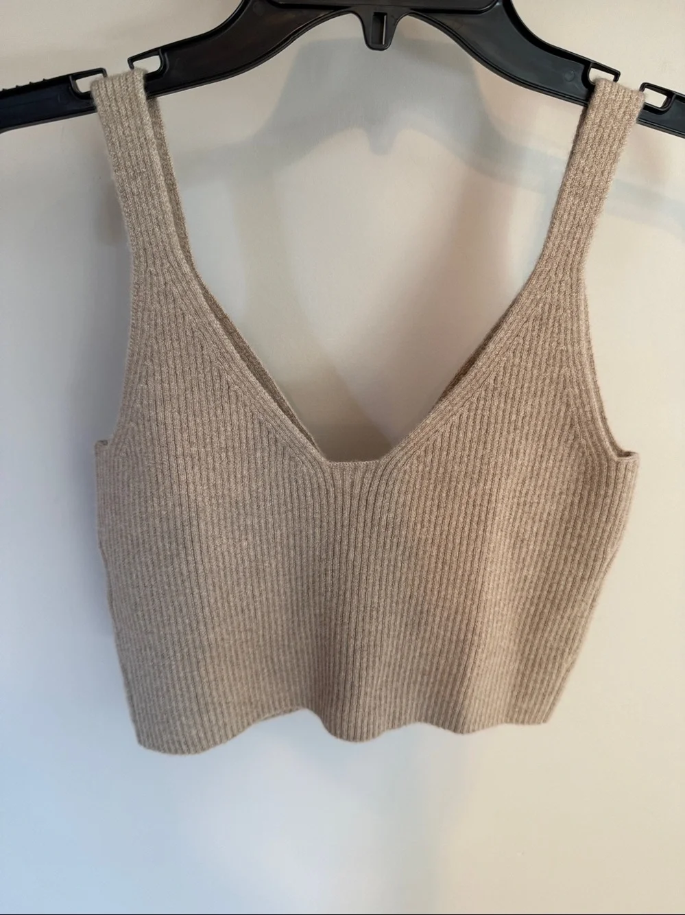 J Crew Cashmere Cropped Tank Sweater Large